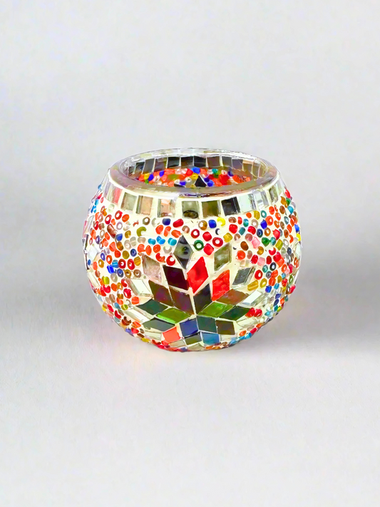 Mosaic Candle Holder Art Class-Book Now!
