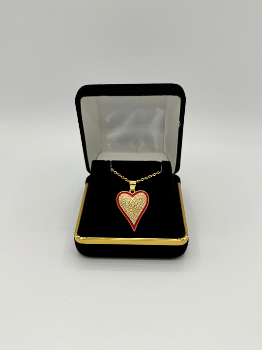 Heart Pendant Necklace | Golden Color