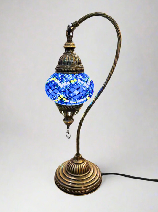 Mosaic Swan Lamp Art Class-Book Now!